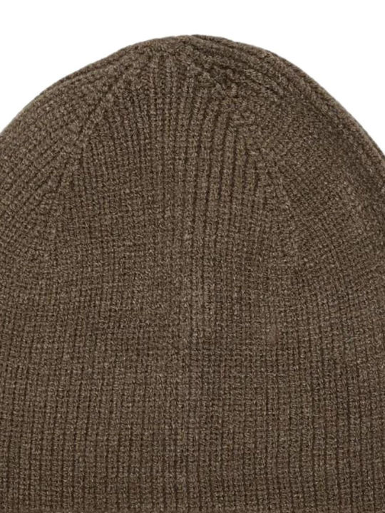 Only Beanie Unisex Beanie with Rib Knit Dark Earth