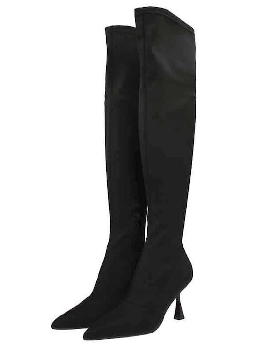 Primadonna Synthetic Leather High Heel Women's Boots Black