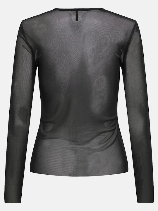Women's Blouse Long Sleeve Black