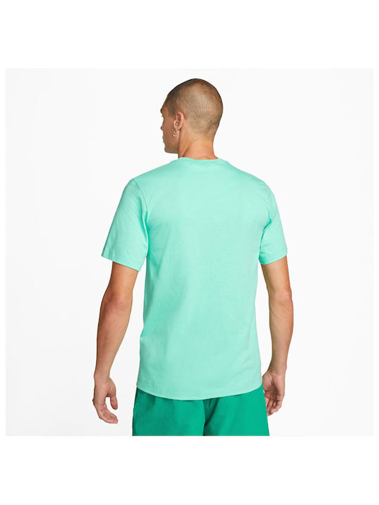 Nike Sportswear Club Men's Athletic T-shirt Short Sleeve Turquoise