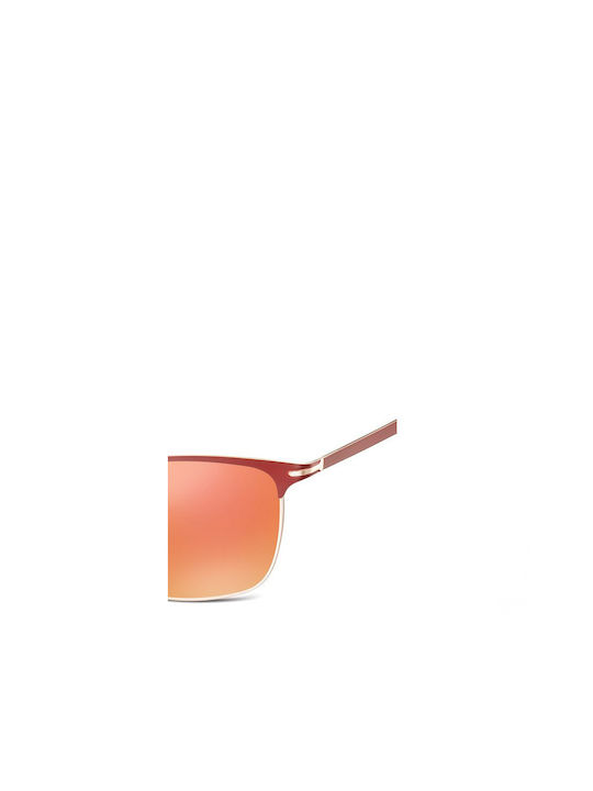 Sunoptic Sunglasses with Red Frame and Red Mirror Lens SRR-899F