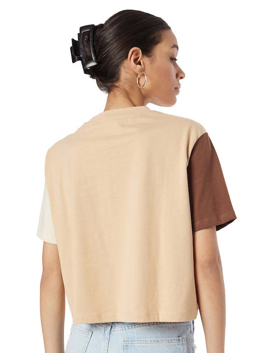Karl Kani Serif Women's Crop T-shirt Sand