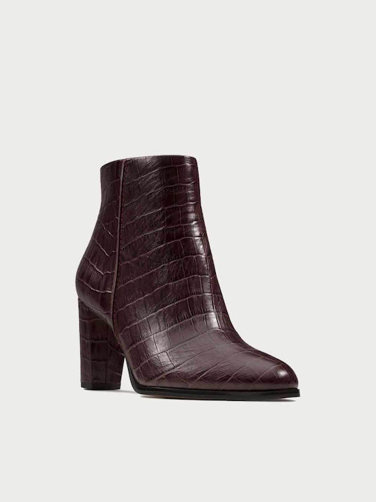 Clarks Kaylin Damen Knöchelstiefel Burgundisch