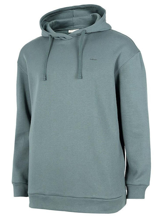 Outhorn Men's Sweatshirt with Hood and Pockets Turquoise