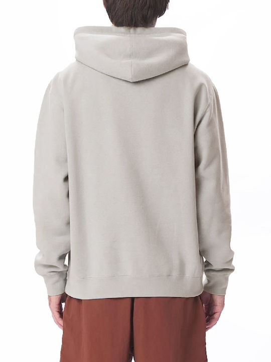 Obey Men's Sweatshirt with Hood and Pockets GRI