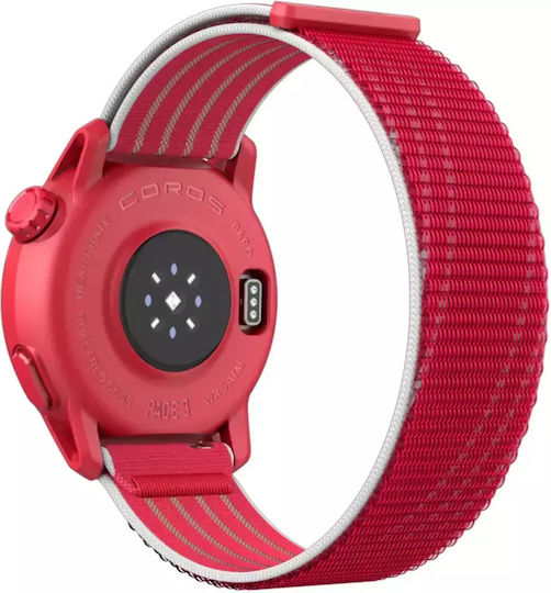 Coros Pace 3 Smartwatch with Heart Rate Monitor (Red)