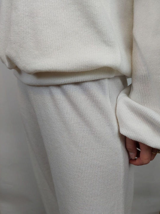 Femei Din material textil Pantaloni White