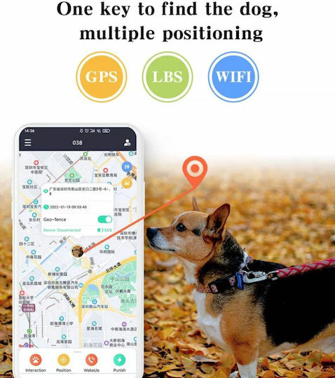 Coban GPS Tracker GPS-201 pentru Animale de companie cu Alarmă