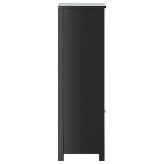 vidaXL Στήλη Μπάνιου Τοίχου Μ40xΒ34xΥ110cm Μαύρη