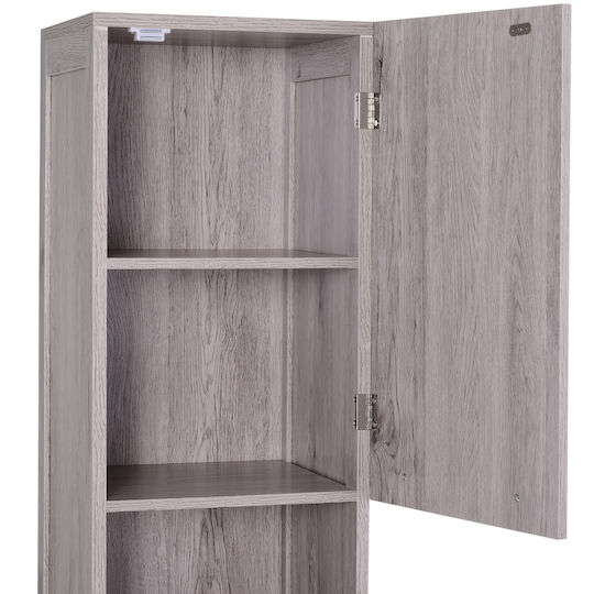 Kleankin Floor Bathroom Column Cabinet L30xD32xH172.5cm Blue