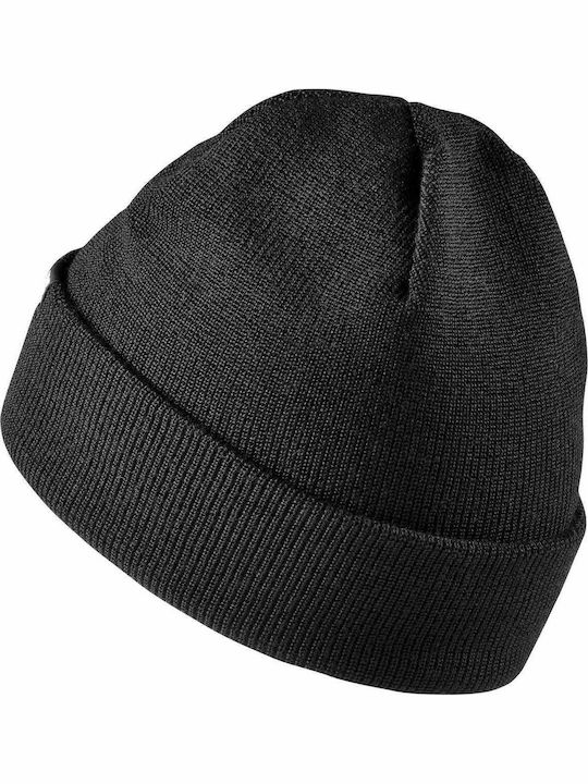 Beanie Unisex Σκούφος Πλεκτός σε Μαύρο χρώμα