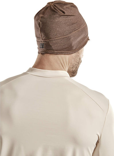 Beanie Unisex Σκούφος Πλεκτός σε Καφέ χρώμα