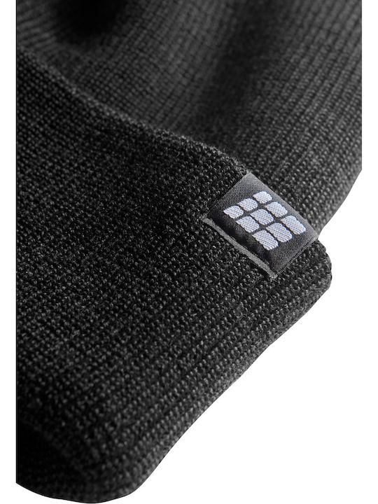 Beanie Unisex Σκούφος Πλεκτός σε Μαύρο χρώμα