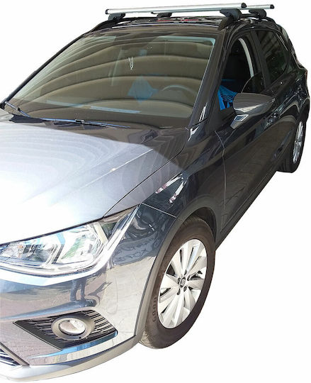Menabo (with Roof Rack Legs and Lock) Silver