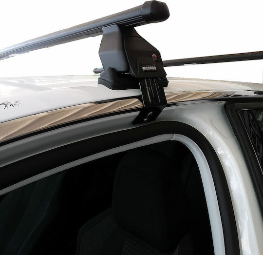 Menabo (with Roof Rack Legs and Lock) Silver