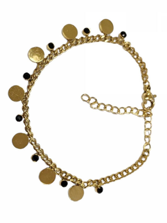 Tatu Moyo Bracelet Chain made of Steel Gold Plated