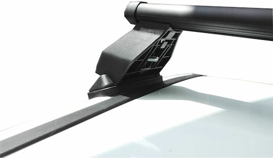 Menabo Menabo Steel Car Roof Bars for Ford Fiesta 3D Set with Roof Rack Legs Silver