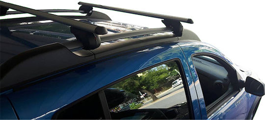 Menabo Aluminum Car Roof Bars for Dacia Sandero 2013>2020 Set with Roof Rack Legs Silver MP.DSANDERO.02