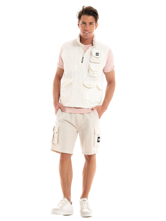 Weekend Offender Men's Sleeveless Jacket White