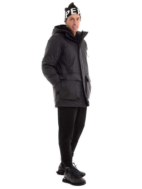 Rains Men's Winter Parka Jacket Black