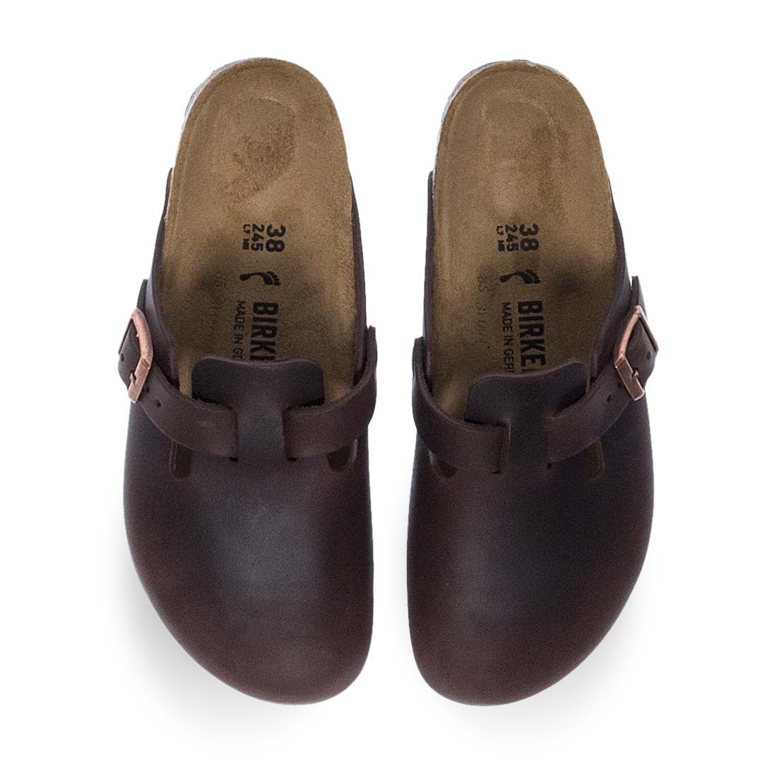 Birkenstock Boston Habana Din piele Anatomici Sabot Maro 8601330