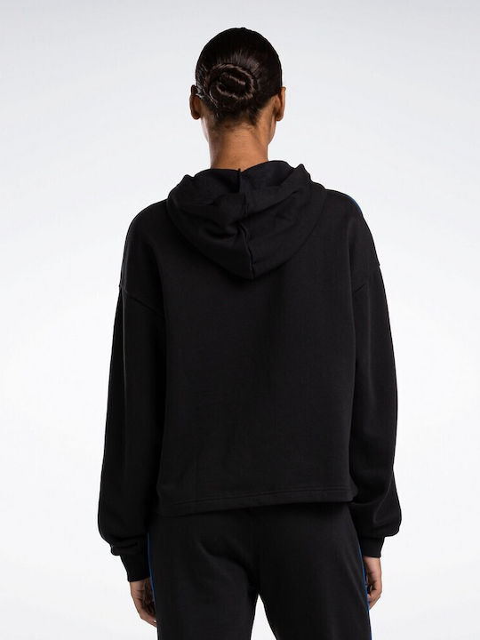 Reebok Women's Hooded Fleece Sweatshirt Black