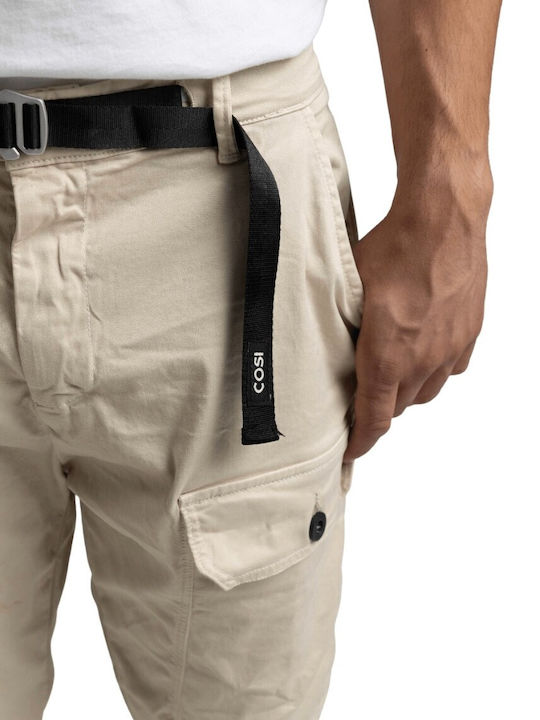 Παντελόνι Cargo Ελαστικό σε Loose Εφαρμογή Off White