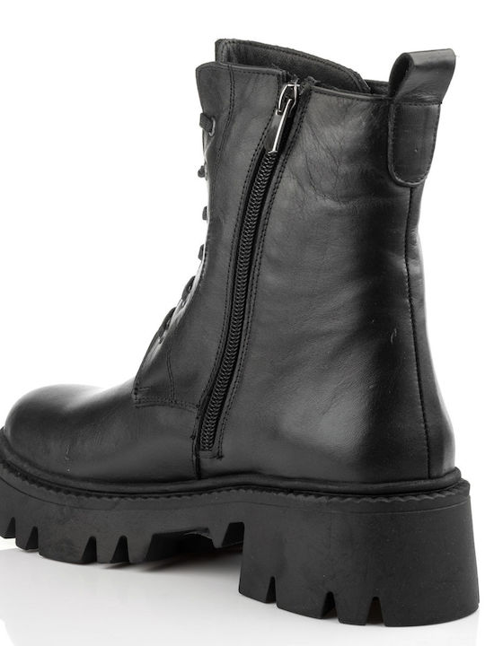 Ghete dama de piele Negru