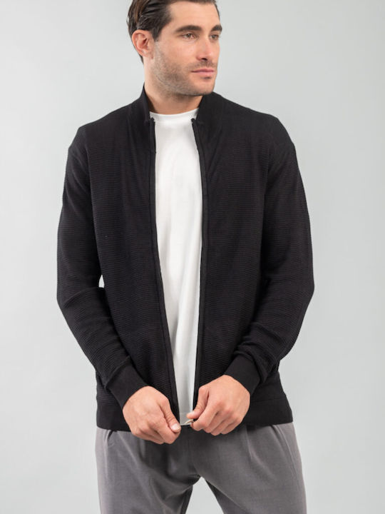 Vittorio Artist Men's Cardigan BLACK