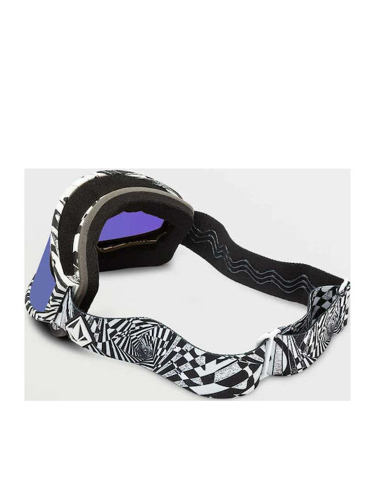 Volcom Footprints Ski & Snowboard Goggles Kids Multicolored with Lens in Purple Color
