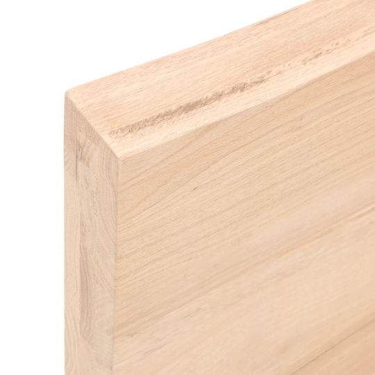 vidaXL Countertop without Sink L80xW30xH6cm Raw solid wood