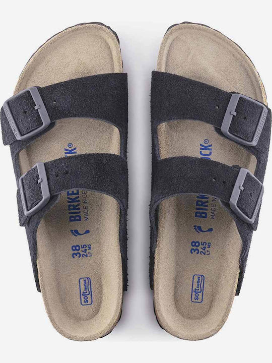 Classic Arizona Leder Herrensandalen in Gray Farbe