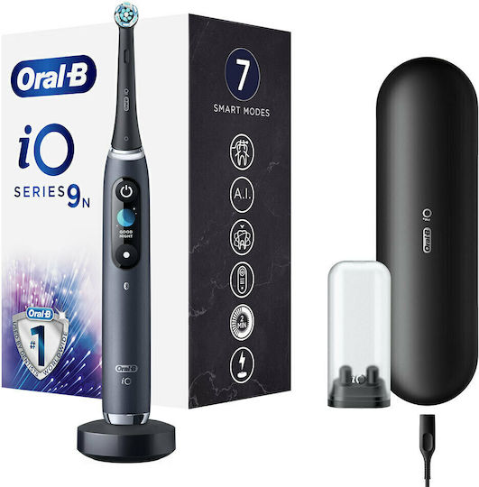 Oral-B Io Series 9n Electric Toothbrush Battery with Pressure Sensor and Travel Case Black