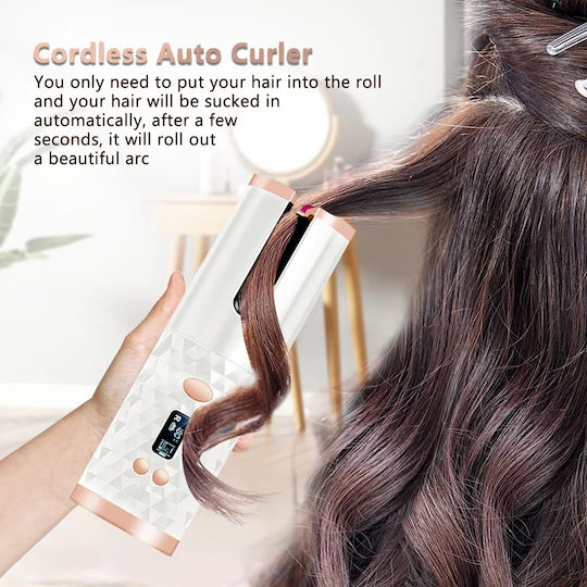 Wireless Hair Curling Iron for Curls 501-6 White