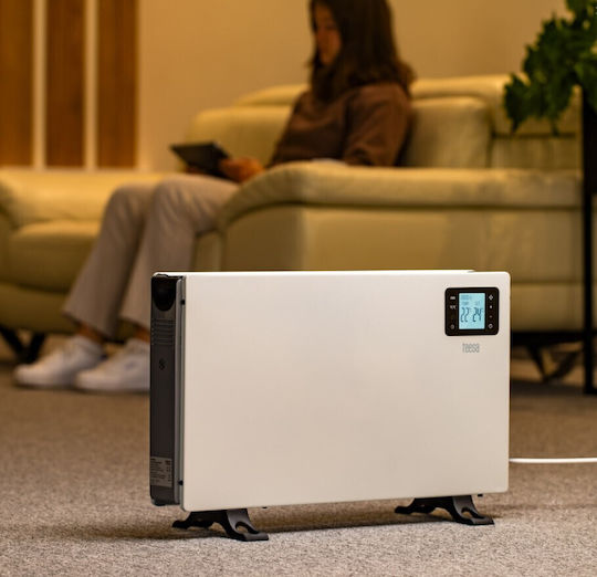 Teesa Convectoare pardoseală 2000W cu Termostat Electronic 60.5x37.5cm Alb
