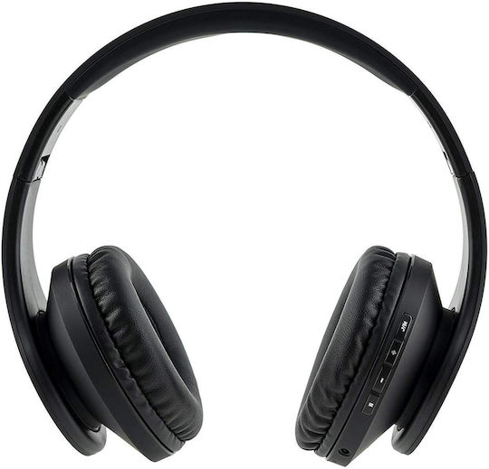 PowerLocus P2 Wireless / Wired Over Ear Headphones with Radio with 20 hours of Operation Black