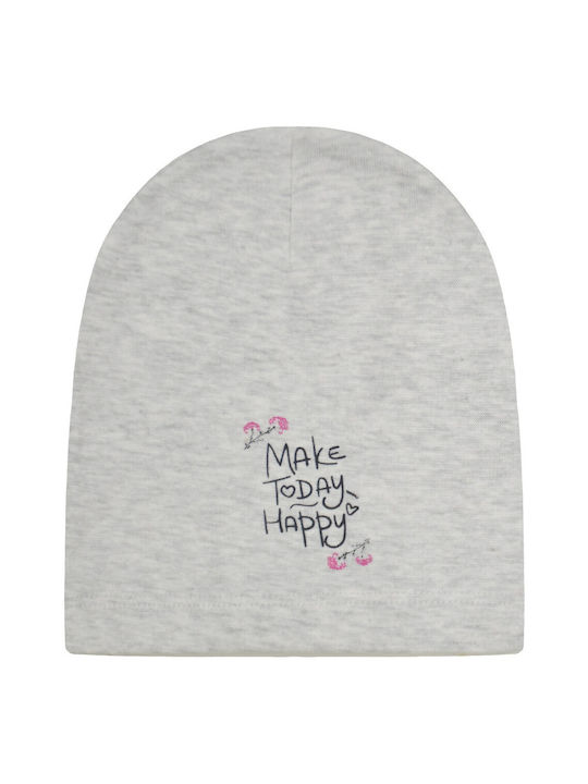 Make Today Happy Kids Beanie Knitted Fuchsia