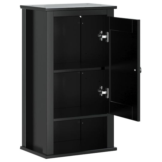 vidaXL Bathroom Cabinet L40xW27xH71.5cm Black