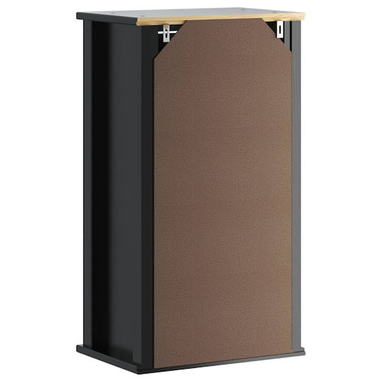 vidaXL Bathroom Cabinet L40xW27xH71.5cm Black