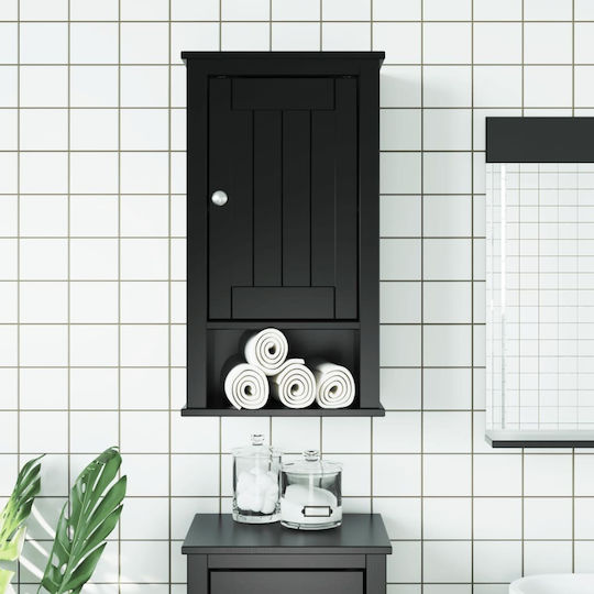 vidaXL Bathroom Cabinet L40xW27xH71.5cm Black