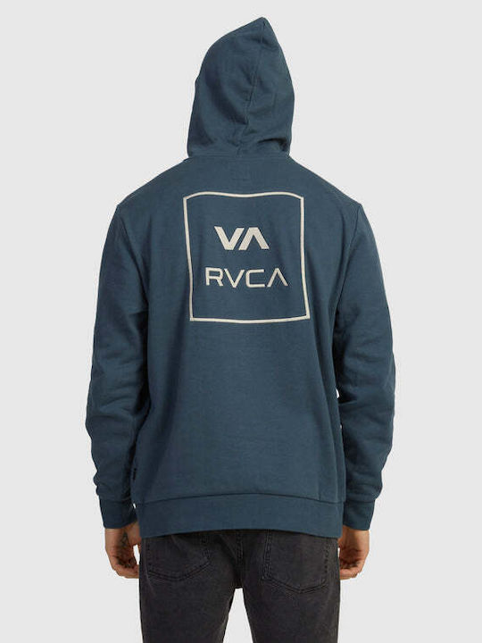 RVCA Men's Sweatshirt with Hood Dark Slate