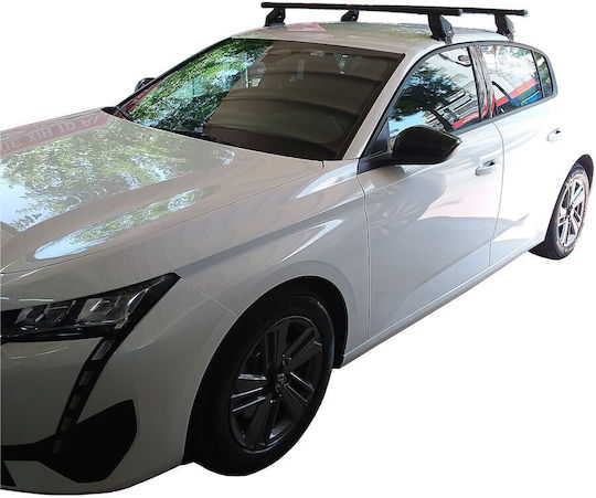 Menabo Метални Таванни Стелки За Автомобил За Peugeot 308 2021+ Комплект С Крака Сребристи МП.P308.10