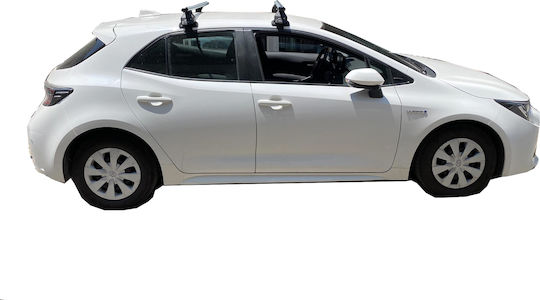 Menabo Autodachträger Aluminium für Toyota Corolla 2018+ mit Dachträgerfüßen Silber