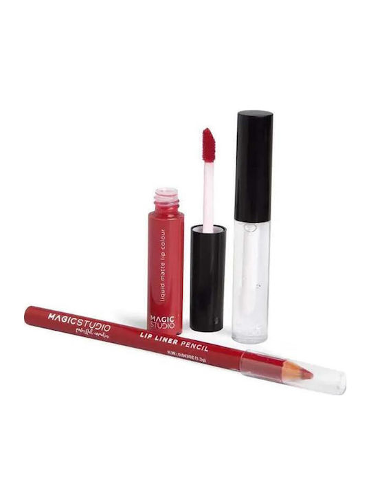 Magic Studio Σετ Μακιγιάζ για τα Χείλη Matte & Glossy Shaky Lip Magic Studio Σετ Μακιγιάζ για τα Χείλη Matte & Glossy Shaky Lip