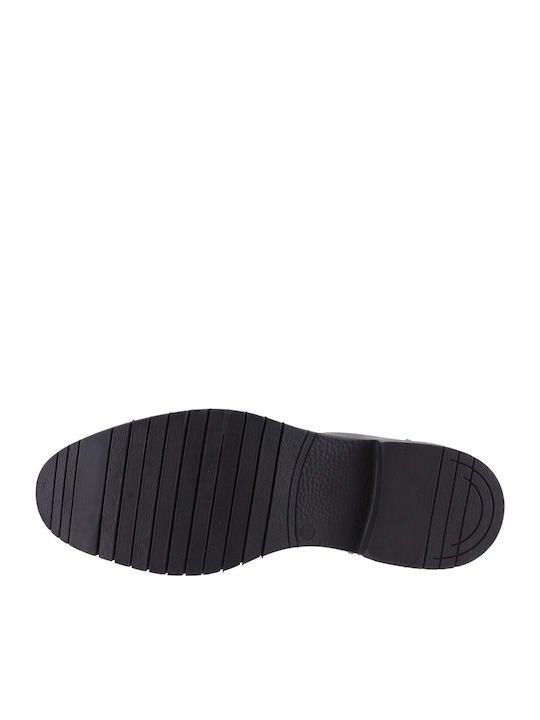Leder Schwarz Herrenstiefel