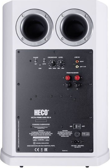 Heco Victa Elite D134809 Активен Субуфер с 10" Bass Driver 100W Бял