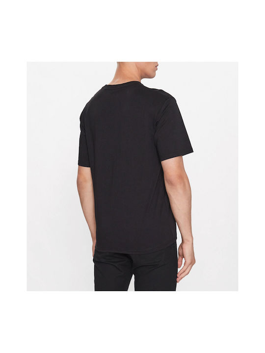 Just Cavalli T-shirt Bărbătesc cu Mânecă Scurtă Negru