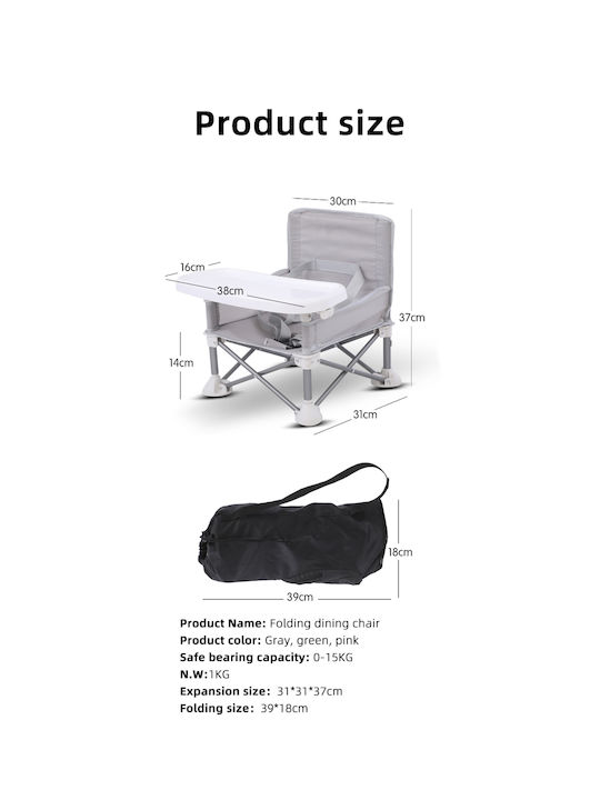 Minene Portable Fabric Booster Seat for Chair
