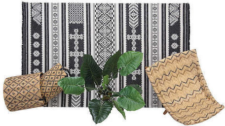 Royal Carpet 22095 Καλοκαιρινό Βαμβακερό 157x230cm Casa Cotton Black