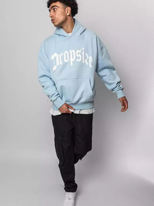 Dropsize Men's Sweatshirt with Hood BABY BLUE DS-HD-060-BLU-